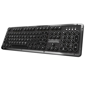 AZIO Retro Classic BT Bluetooth Backlit ONYX Mechanical Keyboard