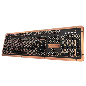 AZIO Retro Classic BT Bluetooth Backlit ARTISAN Mechanical Keyboard