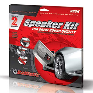 Ballistic SSSK Speaker Kit 2 Panels Sound Vibration Dampening Ballistic SSSK Speaker Kit 2 Panels Sound Vibration Dampening