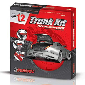 Ballistic SSTKT Trunk Kit 12 Panels Sound Vibration Dampening Ballistic SSTKT Trunk Kit 12 Panels Sound Vibration Dampening