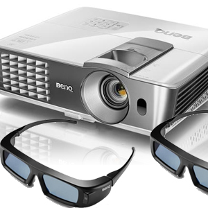 BenQ W1070+ 3D DLP Full HD Cinema Projector + 2x 3D Glasses