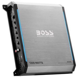 Boss Audio BA1200 Monoblock Class A/B Amplifier 2-4 Ohm Stable