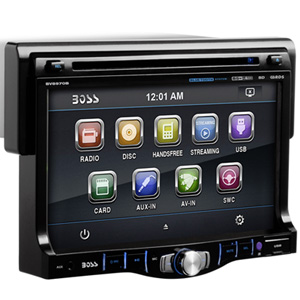 Boss Audio BV8970B 7" Single DIN Bluetooth DVD CD Receiver Boss Audio BV8970B 7" Single DIN Bluetooth DVD CD Receiver