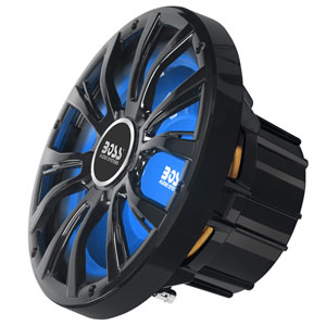 Boss Audio MRGB10B 10" 800W Black Marine LED Subwoofer w/ Remote