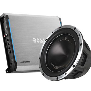 Boss Audio RGM1600 + P128DC 1200W Subwoofer & Amplifier Package Boss Audio RGM1600 + P128DC 1200W Subwoofer & Amplifier Package