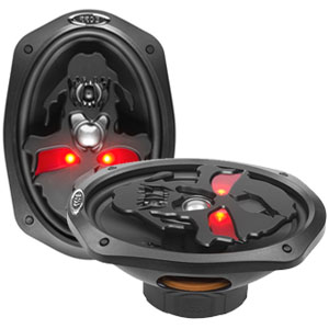Boss Audio SK693B Phantom Skull 6x9" 3-Way 600W Speakers Pair