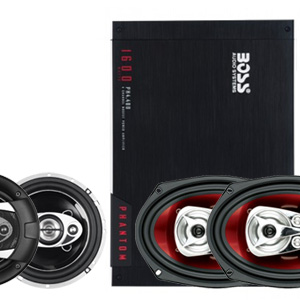 Boss Audio PH4.400 + CH6950 + P65.4C Amp & Speaker Package