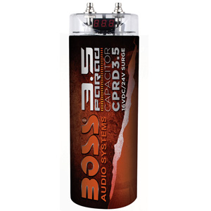 Boss Audio CPRD3.5 3.5 Farad Digital Capacitor Boss Audio CPRD3.5 3.5 Farad Digital Capacitor
