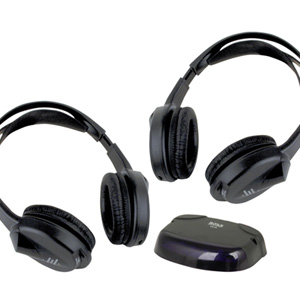 Boss Audio HSIR 2 x Wireless Headphones w/ Infrared Transmitter Boss Audio HSIR 2 x Wireless Headphones w/ Infrared Transmitter
