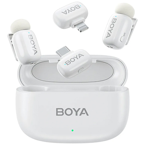 Boya Mini 13 Wireless Microphone Type-C & Lightning - White
