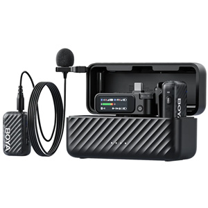 Boya BOYAMIC 2 Wireless Microphone 2x TX + 2x Lavalier Mic + Charging