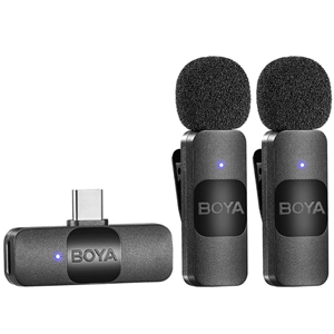 Boya BY-V20 Wireless Lavalier Lapel Microphone Type-C  Boya BY-V20 Wireless Lavalier Lapel Microphone Type-C