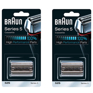 Braun 52S Series 5 Replacement Foil & Cutter Silver (2 Pack) Braun 52S Series 5 Replacement Foil & Cutter Silver (2 Pack)