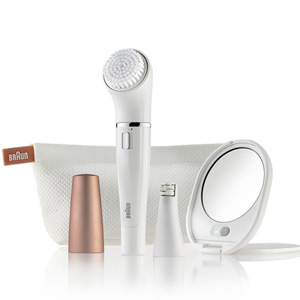 Braun Face 831 Facial Epilator & Cleansing Brush Set SE Beauty Braun Face 831 Facial Epilator & Cleansing Brush Set SE Beauty