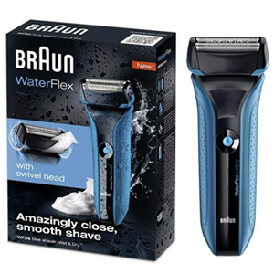 Braun WF2S Waterflex Wet & Dry Waterproof Shaver w/ Swivel Head