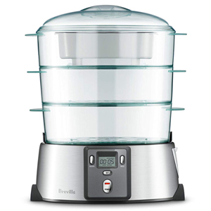 Breville BFS600BSS HealthSmart Quick Steam Digital w Rice Cooking Bowl