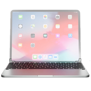 Brydge 12.9 iPad Pro 2018 Bluetooth Wireless Keyboard Silver BRY6021