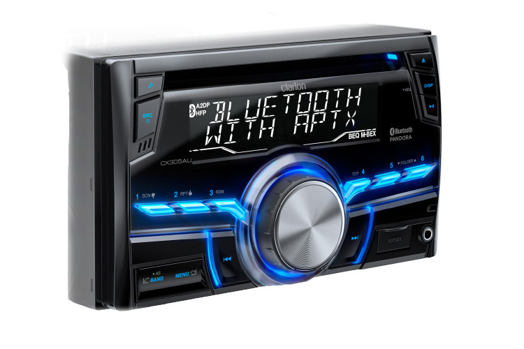 CLARION CZ207AU USB AUX-IN SD MP3 WMA CD AUDIO RECEIVER