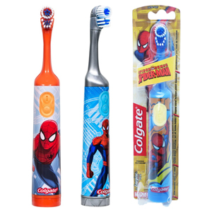 Colgate Spiderman Powered Toothbrush Extra Soft 3 Pack