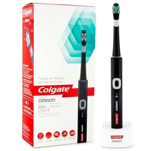 Colgate Pro Clinic Black 250+ Rechargeable Toothbrush Powered by Omron Colgate Pro Clinic Black 250+ Rechargeable Toothbrush Powered by Omron