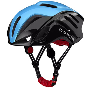 Coros Frontier Smart Bluetooth Road Helmet Black Blue Large