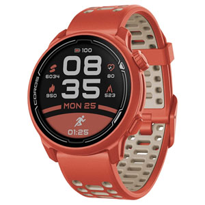 Coros Pace 2 Premium GPS Sports Watch Red w/ Silicon Band