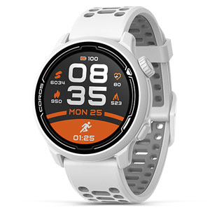 Coros Pace 2 Premium GPS Sports Watch White w/ Silicon Band