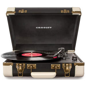 Crosley Executive Radio Portable Turntable w/ USB CR6019A-BK Crosley Executive Radio Portable Turntable w/ USB CR6019A-BK