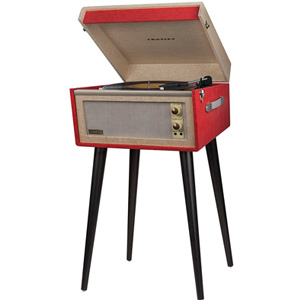 Crosley Bermuda Portable Turntable w/ Speakers Red CR6233A-RE Crosley Bermuda Portable Turntable w/ Speakers Red CR6233A-RE