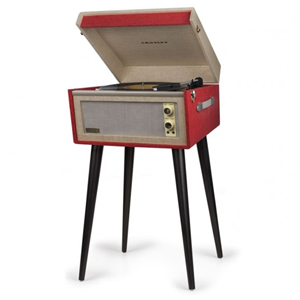 Crosley Dansette Bermuda Vinyl Record Turntable Bluetooth Speaker Red