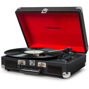 Crosley Cruiser Deluxe Portable Turntable Black
