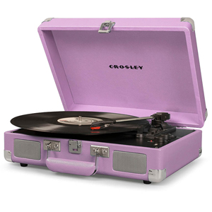 Crosley Cruiser Deluxe Portable Turntable Lavender
