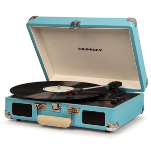 Crosley Cruiser Deluxe Portable Turntable Turquoise