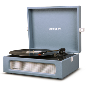 Crosley Voyager Portable Turntable Washed Blue
