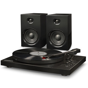 Crosley T100 Stereo Turntable Speaker Bluetooth Black CRT100A-BK Crosley T100 Stereo Turntable Speaker Bluetooth Black CRT100A-BK