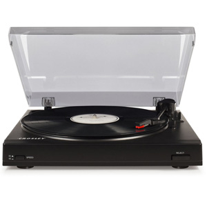 Crosley T200 2 Speed Turntable Bluetooth Powered Speaker Black Crosley T200 2 Speed Turntable Bluetooth Powered Speaker Black