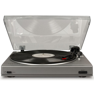Crosley T200 2 Speed Turntable Bluetooth Powered Speaker Silver Crosley T200 2 Speed Turntable Bluetooth Powered Speaker Silver