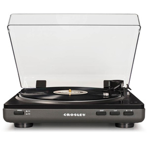 Crosley Auto T400 Grey 2 Speed Turntable w Audio Technica Needle Crosley Auto T400 Grey 2 Speed Turntable w Audio Technica Needle