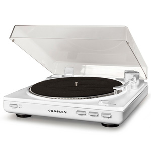 Crosley T400 White 2 Speed Turntable w/ Audio Technica Needle Crosley T400 White 2 Speed Turntable w/ Audio Technica Needle