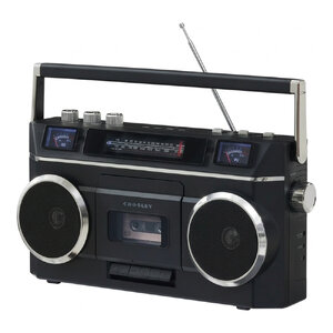 Crosley Blast Bluetooth Boombox, Cassette Player & AM/FM Radio, Black Crosley Blast Bluetooth Boombox, Cassette Player & AM/FM Radio, Black