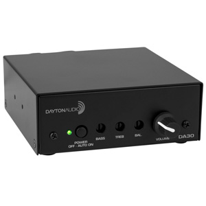 Dayton Audio DA30 Mini Stereo 1/2 Channel 15W Class-D Amplifier Dayton Audio DA30 Mini Stereo 1/2 Channel 15W Class-D Amplifier