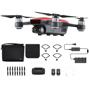 DJI Spark Fly More Combo 1080p 12MP Camera Video Drone Red DJI Spark Fly More Combo 1080p 12MP Camera Video Drone Red