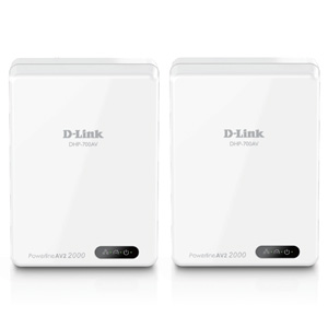 D-Link DHP-701AV PowerLine AV2 2000 Gigabit Network Kit