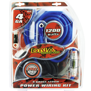 DNA AK40 4-Gauge 1200W Amplifier Power Wiring Kit DNA AK40 4-Gauge 1200W Amplifier Power Wiring Kit