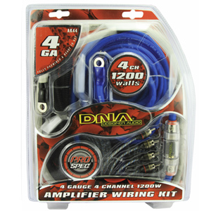 DNA AK44 4-Gauge 4-Channel 1200W Amplifier Wiring Kit DNA AK44 4-Gauge 4-Channel 1200W Amplifier Wiring Kit