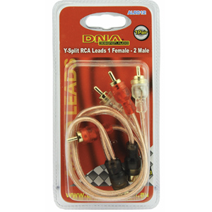 DNA ALR012 22cm 1 Female to 2 Male Connectors RCA Cable Lead