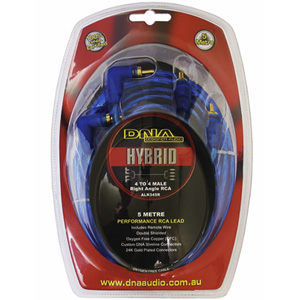 DNA ALR0345R 5 meters 4 To 4 Male Right Angle RCA Lead