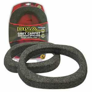 DNA WAS369G 6x9" Double Height Grey Carpet MDF Speaker Spacers Pair