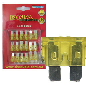 DNA WFB020 10 x 20 AMP Blade Fuse DNA WFB020 10 x 20 AMP Blade Fuse