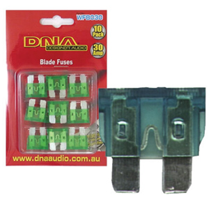 DNA WFB025 10 x 30 AMP Blade Fuse DNA WFB025 10 x 30 AMP Blade Fuse